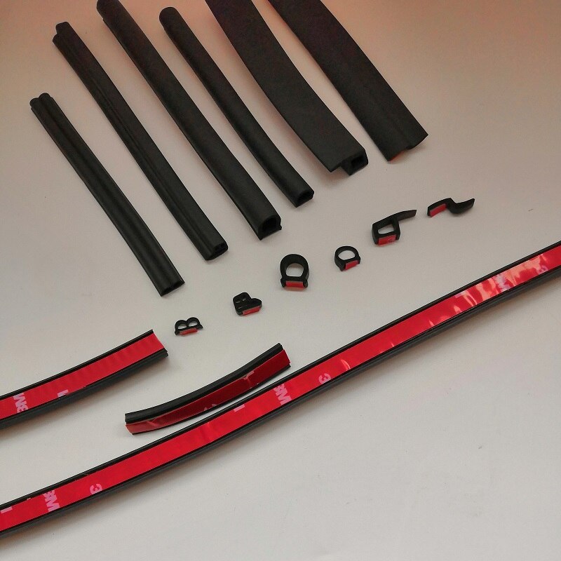 4 meter Grote D Kleine D Z Vorm P Type 3M Auto Deur Afdichting Strip EPDM Geluidsisolatie Anti -stof Geluidsisolatie Auto Rubberen Afdichting