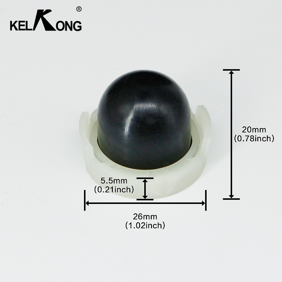 Kelkong 5Pcs Zwarte Olie Primer Lamp Pomp Cup 20 Mm Voor Briggs /Stratton 694394 494408 Carburateur Kettingzaag