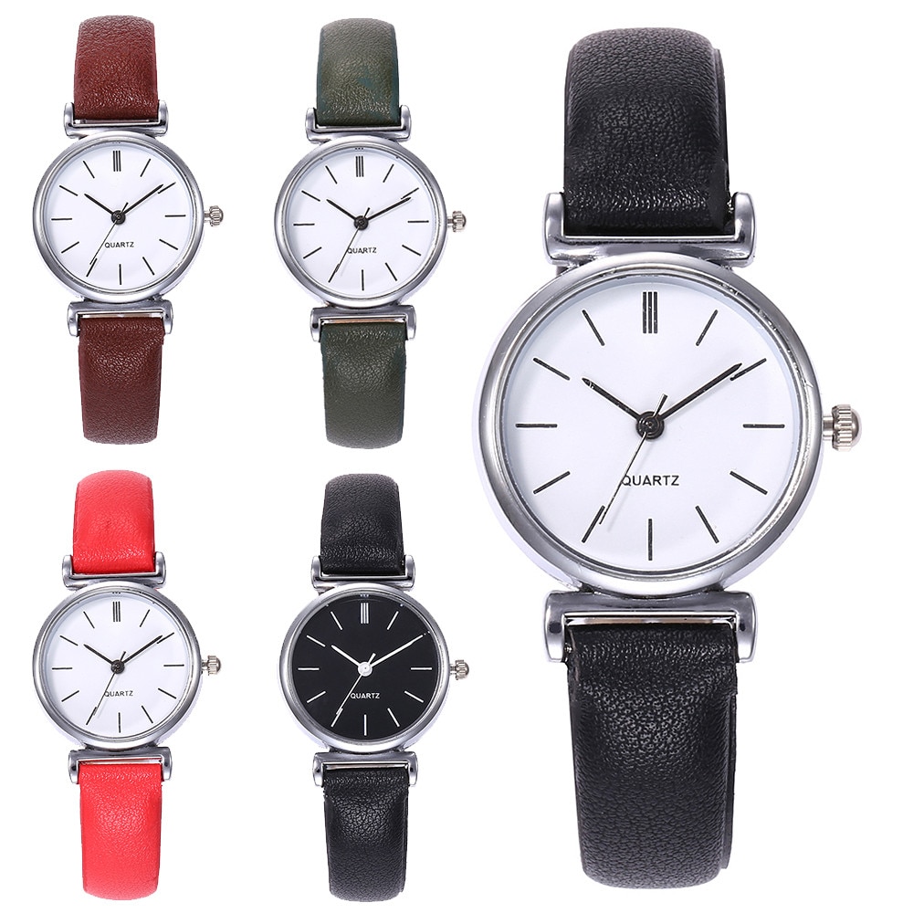 Relogio Feminino vansvar Watch Women Casual Quartz Leather Band Newv Strap WristWatch Small Dial Saat Reloj Mujer