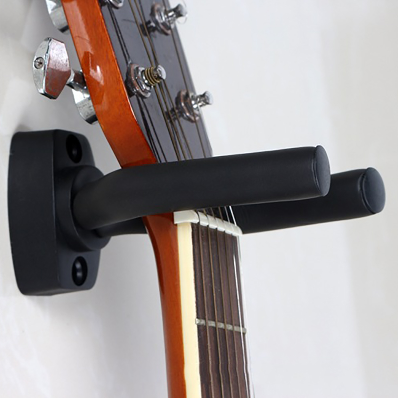 Gitarrhängare krokhållare svart väggfäste stativ rack fäste display stark fast vägg gitarr bas skruvar tillbehör