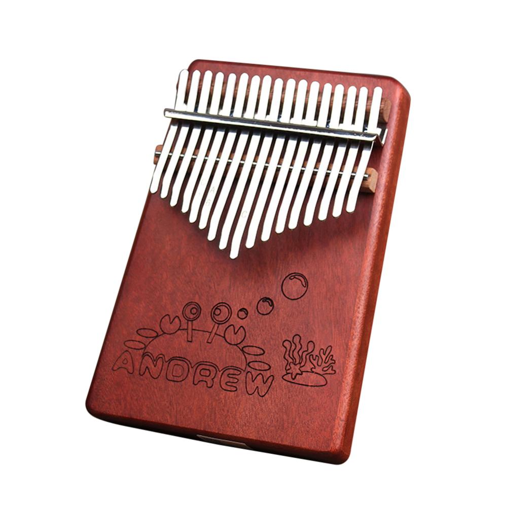 17-Key Wooden Finger Kalimba Mbira Thumb Piano Musical Instrument Kids Chic: Crab