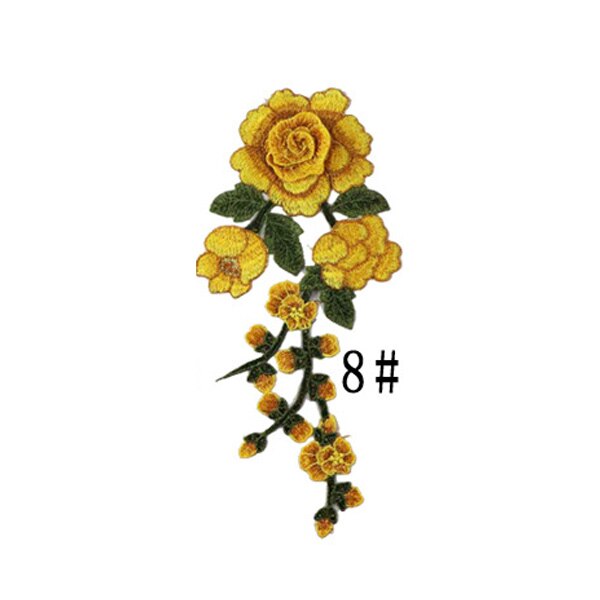DIY Applique Water Soluble Embroidery Costume Decoration Jeans Patch Decals Accessories: 8