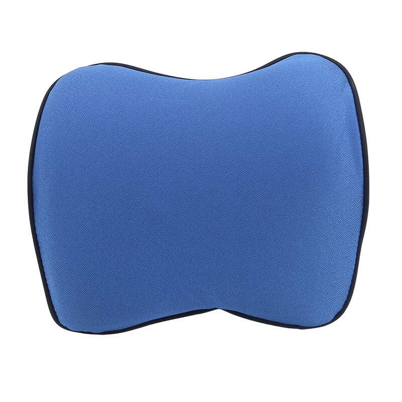 Car Pillows 3D Memory Foam Warm Car Neck Pillow PU Leather Car Seat Cushion Universal Lumbar Back Support Auto Accessories
