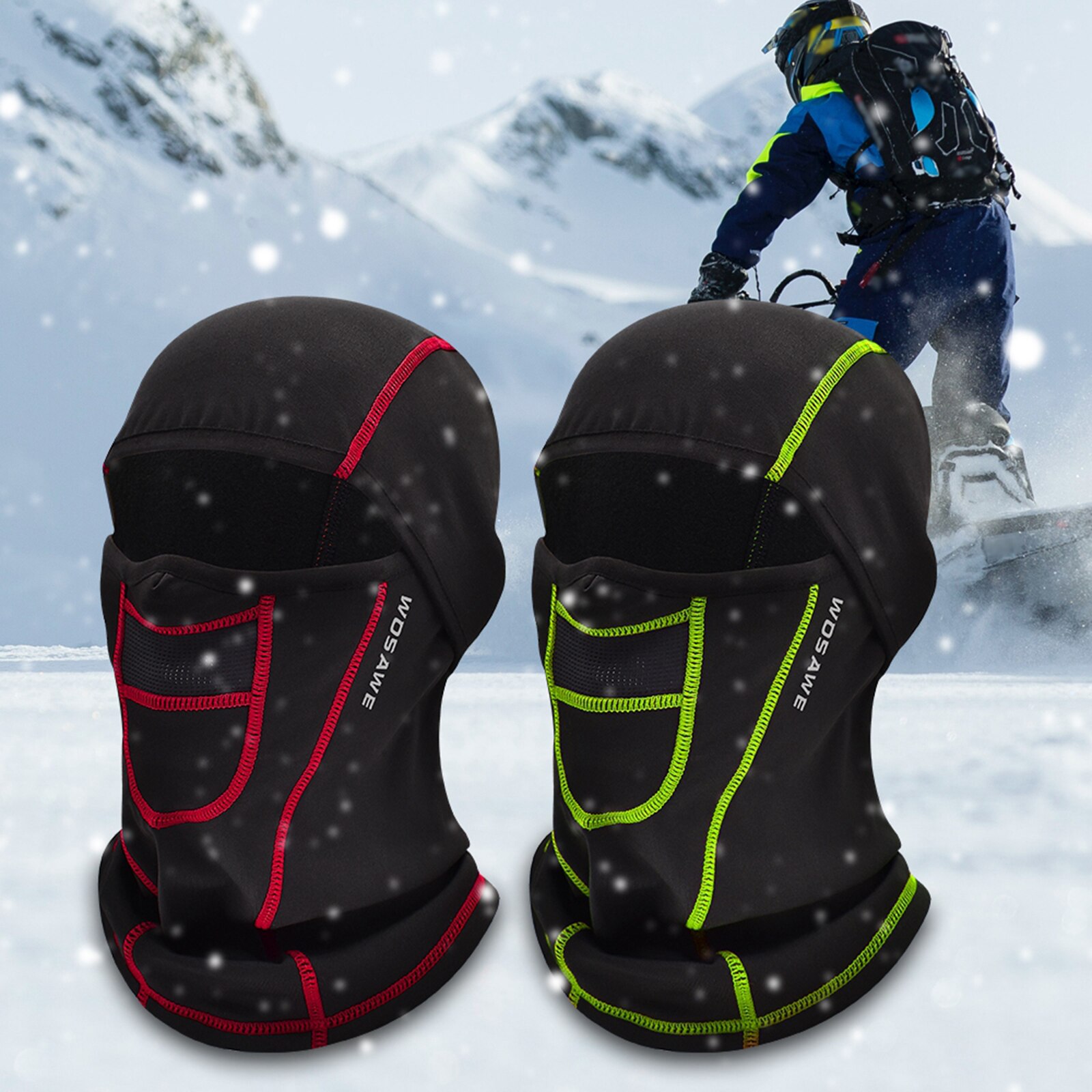 Damen herren winter ski sturmhaube motorrad nackenwärmer mütze mützen
