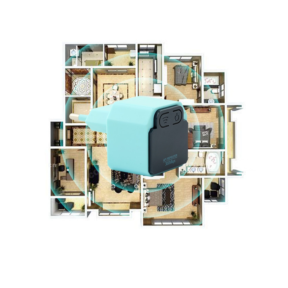 Wireless WIFI 300Mbps Repeater With US/EU Plug 2.4Ghz WI-FI Router 802.11N Signal Booster WIFI Range Extender Amplifier Repeater