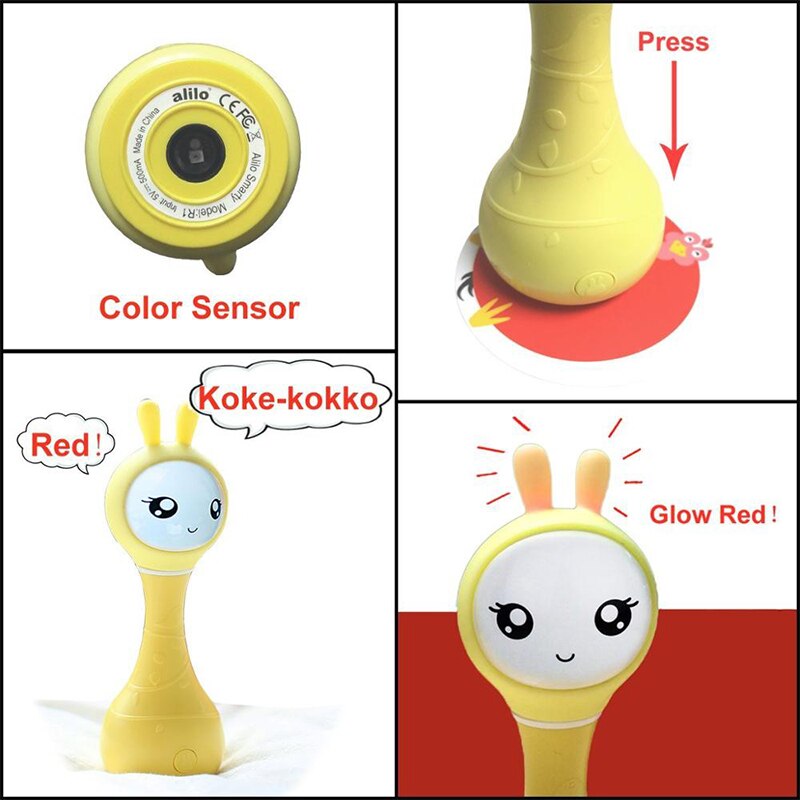 Alilo Smarty R1 Weihnachten für freundlicher Hase Baby spielzeug Art Musik Spieler Clever Geschichtenerzähler Intelligente roboter cozmo Golbe