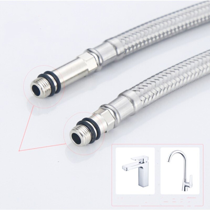 JETONG 60/80/150mm shower hose High stainless steel hoses for and cold showers, faucets