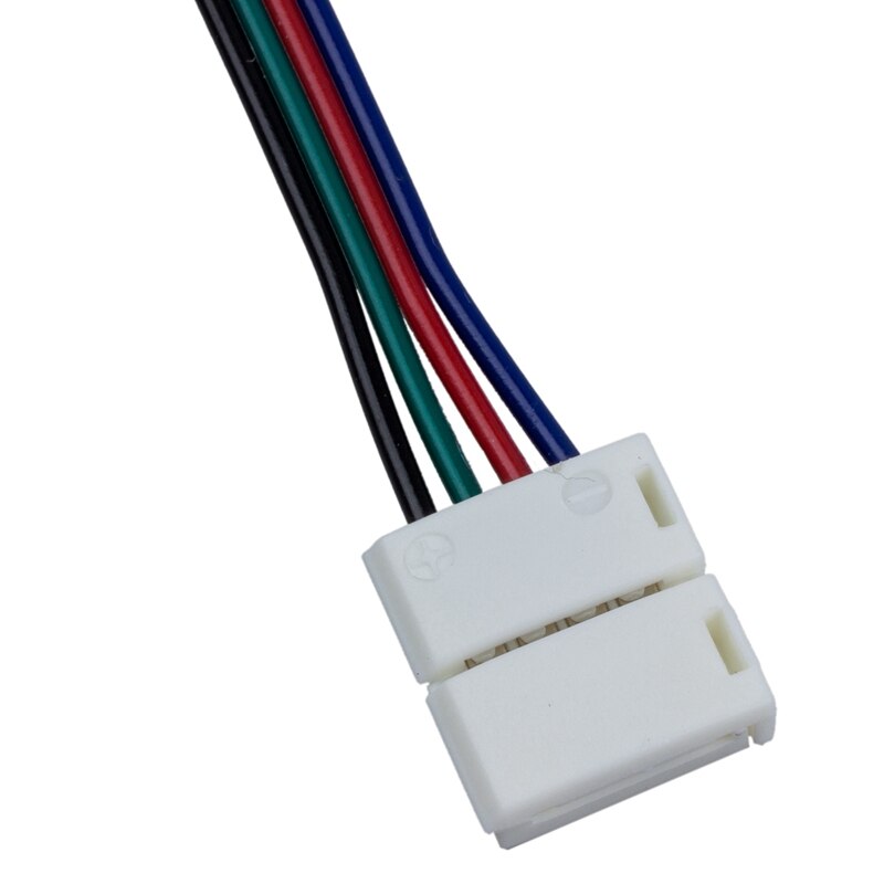 8 x stik kabel adapter til rgb led smd strip stripe & 5 stk rgb led lys strips 4 pin hunstik kabel