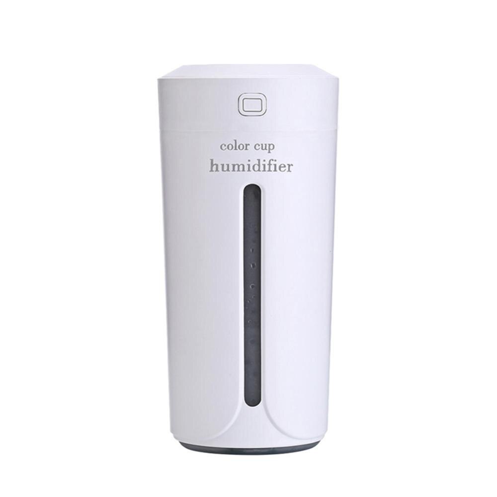 USB LED Ultrasonic Family Car Humidifier Air Distributor Purifier Nebulizer Batch: White