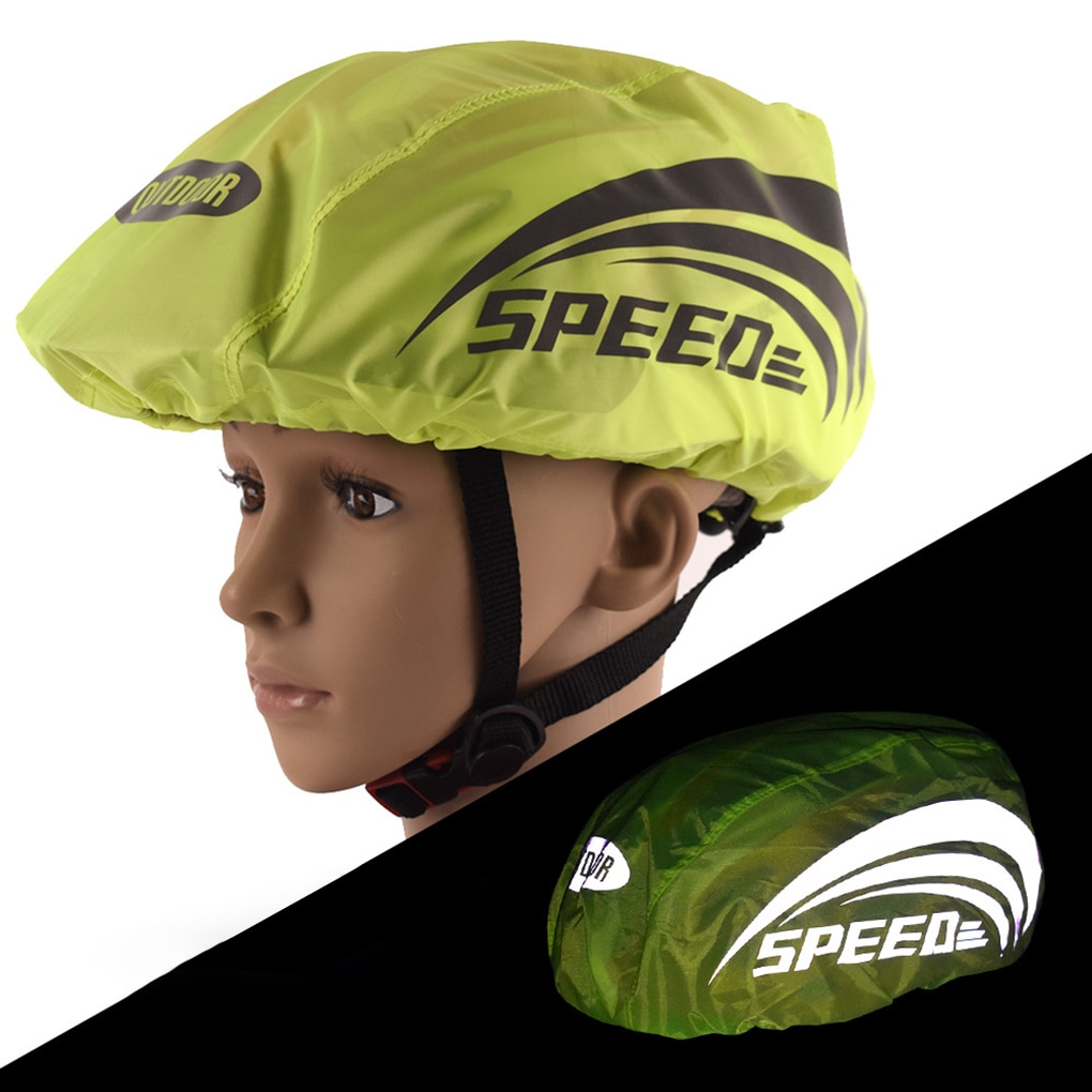 Fiets Helm Waterdichte Cover Fietsen Mtb Racefiets Helm Reflecterende Strip Regenhoes