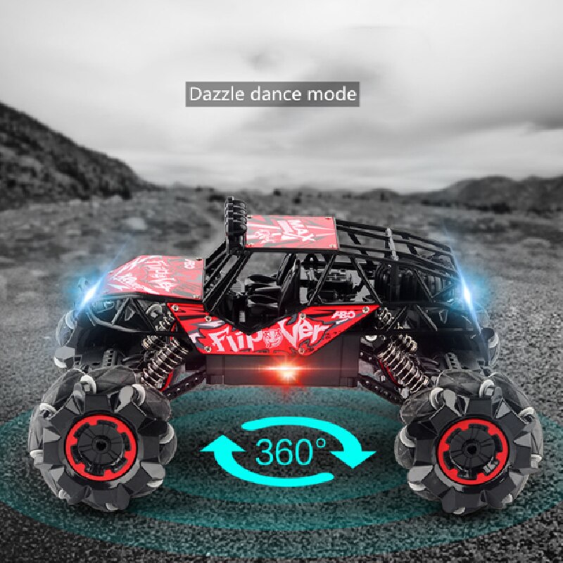 Agnicy Vier-Wiel 1:14 Drive Vibrato 360 ° Roterende Drift Klimmen Off-Road Voertuig 2.4G Afstandsbediening speelgoed Dirt Bike