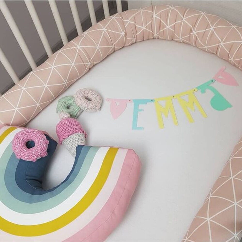 Baby Crib Bed Bumper Kussens Protector Voor Kids Jongen Girltoddler Zachte Ademend Kussen Pasgeboren Zuigeling Wieg Cot Nursery Decor