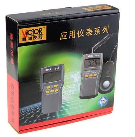 VICTOR VC1010A Digital Lux Meter Photo Light Meter Lumens Tester