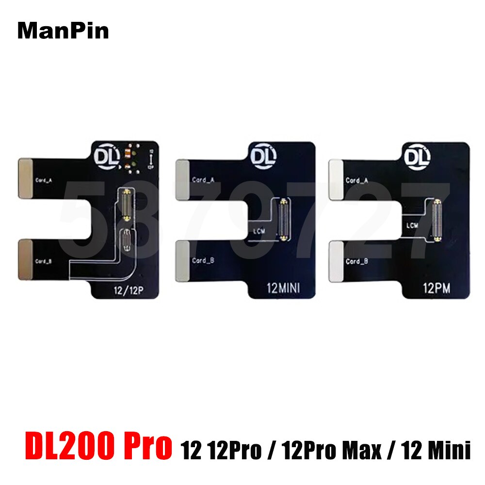 Testeur d&#39;écran LCD DL200 Pro, pour iPhone 12 Mini MAX 11 XS XR 8 7 6S Plus, Huawei iWatch, True Tone, test tactile 3D: 12 versions