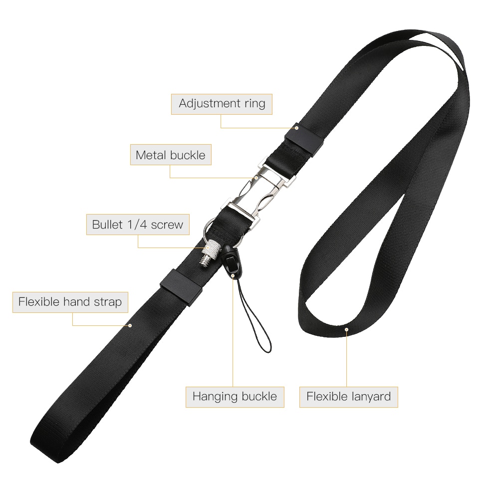 Camerakoord voor insta 360 one x / osmo snelspancamera-riemhouder polskoord insta 360 videocamera-accessoires