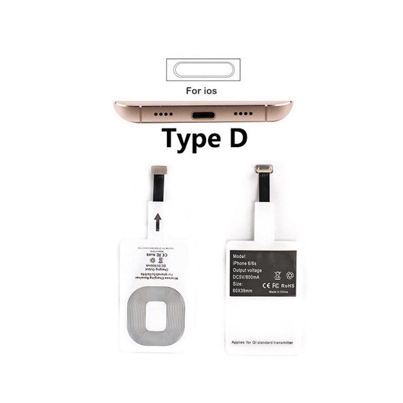 QI Wireless Charger For iPhone 11 12 XR Phone LED USB Smart Wireless Charger Fast Charging For Samsung Galaxy S9 Plus adapter: For iPhone