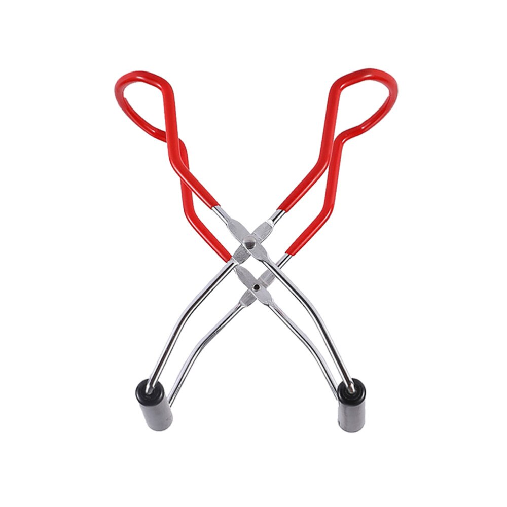 Pince A Bocaux Accessoire De Cuisine - AMOUNE - Pince De Lève-bocal - Acier Inoxydable - Rouge - Pour Bocaux Chauds - Maison Pince à Bocaux