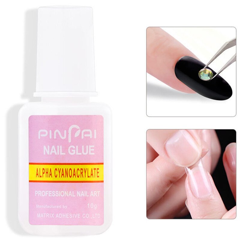 10G Kleine Sneldrogende Nail Lijm Voor Valse Nagels Glitter Valse Nagel Tips Te Gebruiken Geen Behoefte voor Uv Nail Care Tool