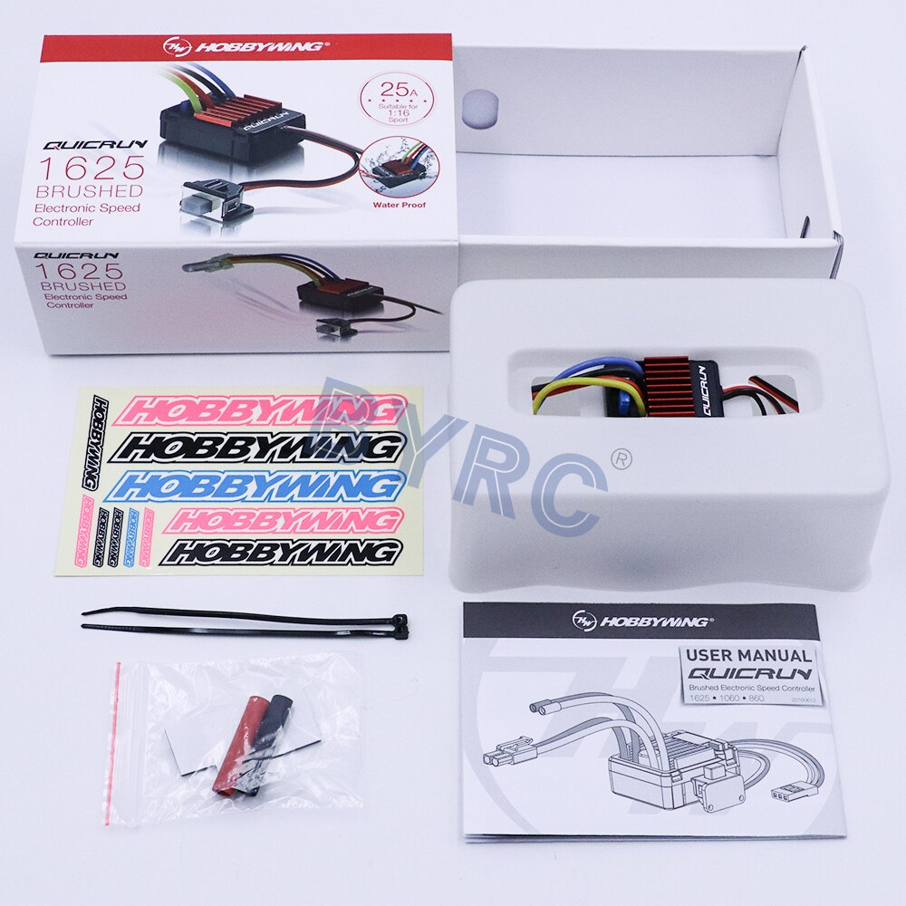 100% Original Hobbywing QuicRun 1625 25A ESC cepil... – Grandado