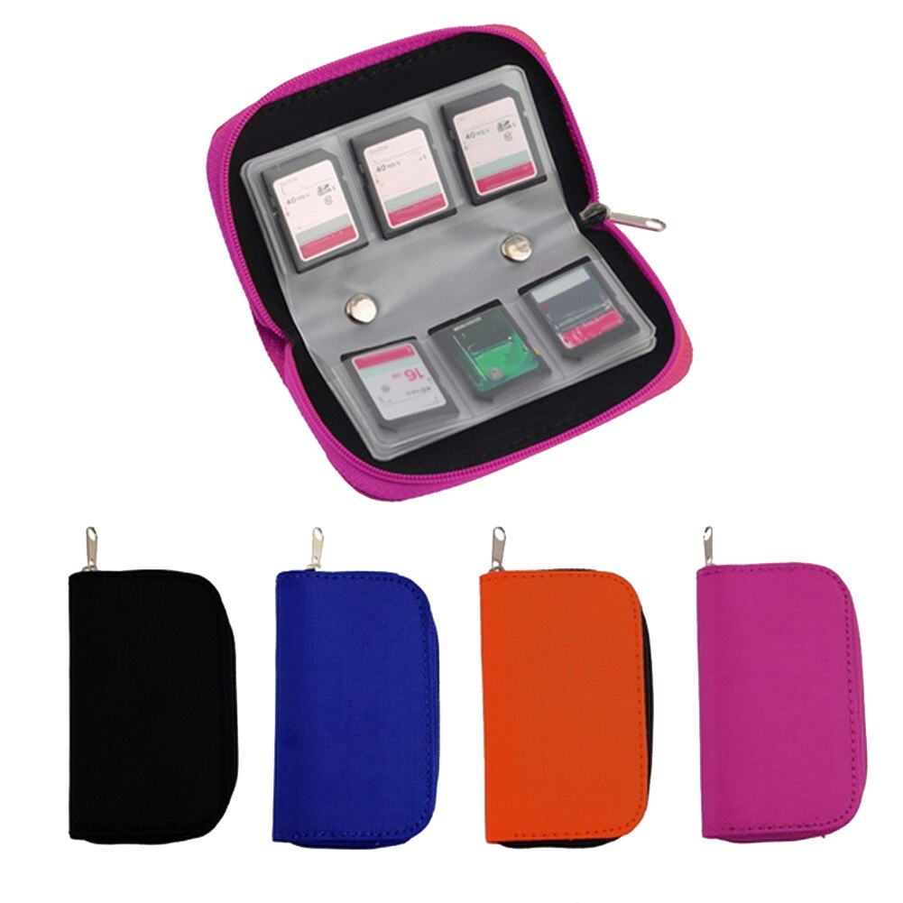 SD SDHC MMC CF Micro SD Memory Card Storage Carrying Pouch Case Holder Wallet Memory Card Cases for icro SD X D Card Case