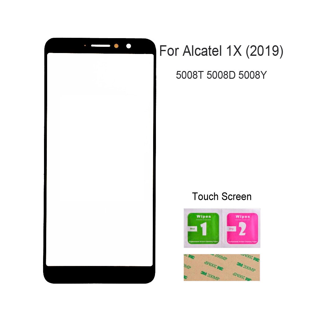 For Alcatel 5008 5026 5034 5039 5048 5049 5052 5060 Front Screen Glass Panel (No touch Screen) Outer Glass Cover Panel