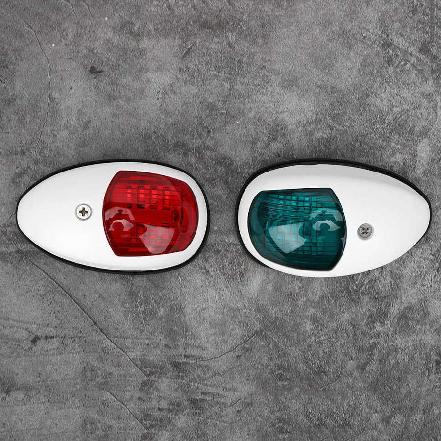 rod stainless steel marine 2Pcs Signal Red Green LED Waterproof Boat Navigation Light DC12V 3W boat accessories