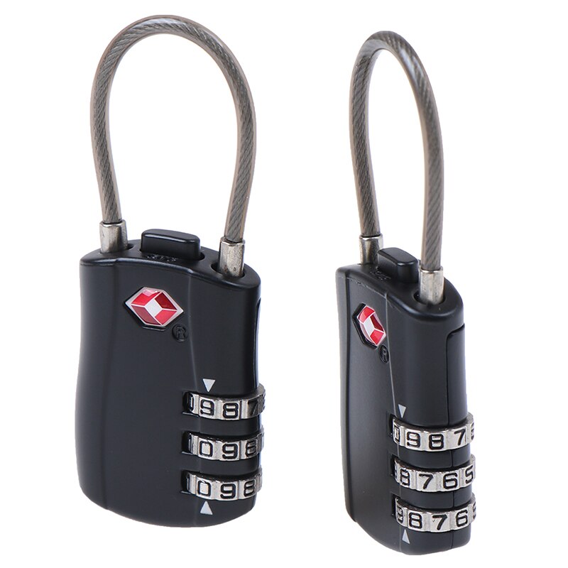 2 Ps Draagbare Mini Lock Hangslot Outdoor Reizen Bagage Rits Rugzak Handtas Veilig Legering Anti-Diefstal Combinatie Codenummer lock