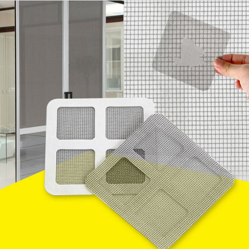 3 stk/parti fikse nett vindu skjermede lapper dør netting selvklebende anti mygg flue insekt reparasjon skjerm vegglapp klistremerker