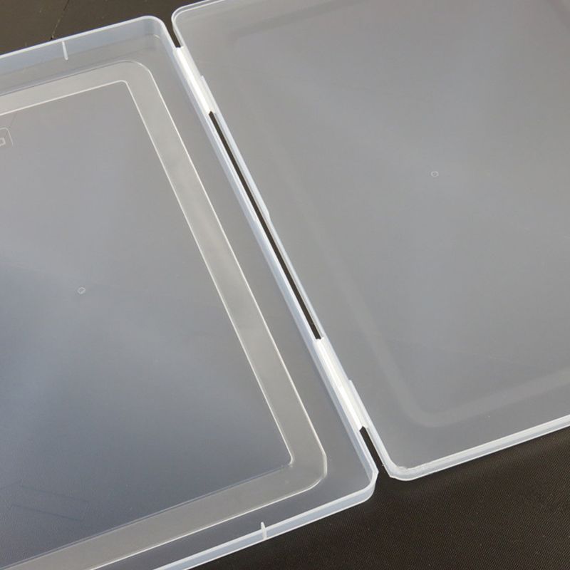 A4 Ultra-thin Portable Transparent File Box, Travel Journal Document Test Paper File Storage Box,Office Archive File Storage Box