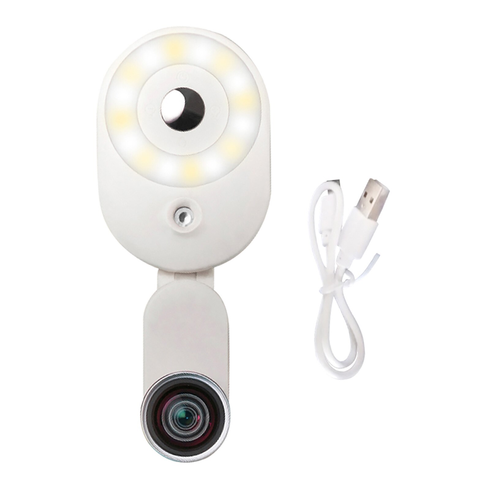 Portable LED Ring Light Phone Flash Selfie Light+ Wide-Angle Lens Mobile phone Selfie video light Night Enhancing Up Selfie Lamp