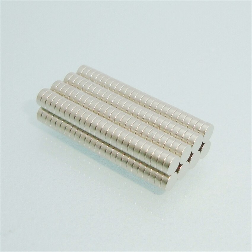 100 Pcs N50 Neodymium Magneten Zeldzame Aarde Ronde Sterke Avondmaal Grade Magnetische Ronde Schijf 1.5X2MM 2X2MM 2X3MM 3X1MM 3X2MM 3X3MM: 100pcs dia3x1mm