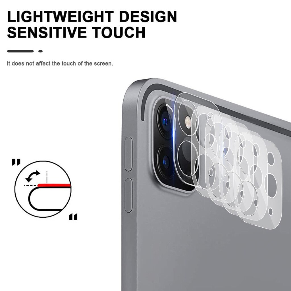 Film Voor Ipad Pro 11/12.9 Metalen Gehard Glas Screen Rear Camera Lens Protector Voor Ipad Pro 11/12.9: 5 PCS