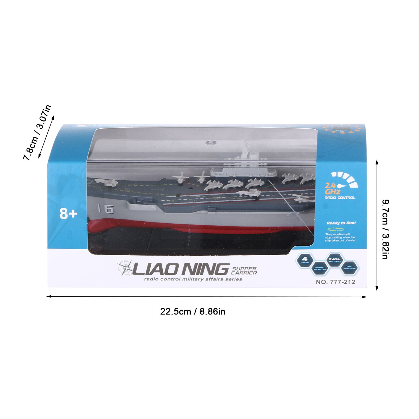 2.4ghz Rc Radio Remote Control Navy Aircraft Carrier Ship Boat-warship Toy #G4