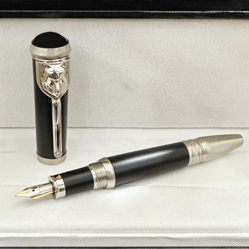 M grand écrivain Rudyard Kipling stylos à bille roulante fontaine encre luxe écriture papeterie avec tête de loup