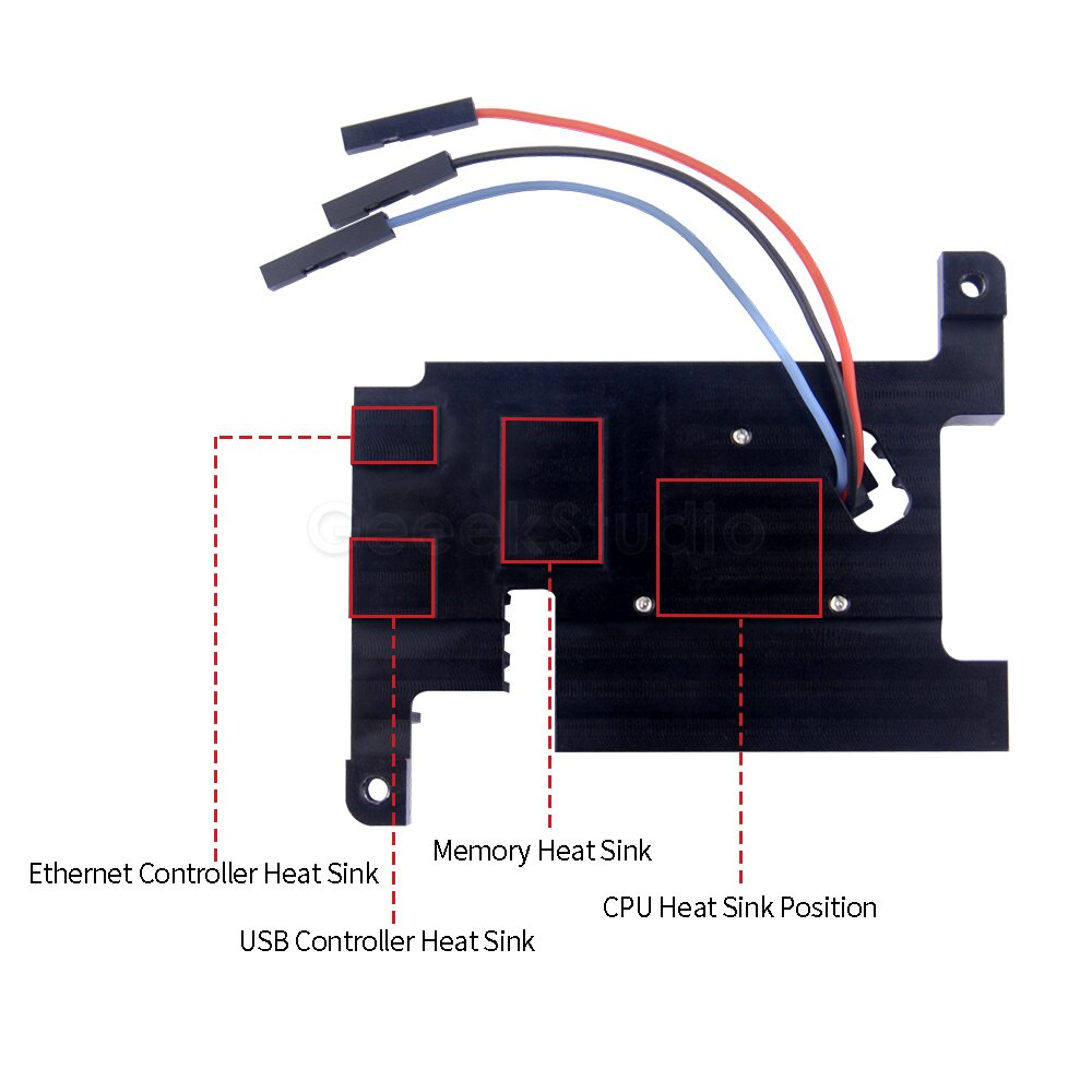 Raspberry Pi 4 Adjustable Speed Fan Armor Lite Heatsink CNC Extreme Cooling Fan PWM Heatsink Kit For Raspberry Pi 4B