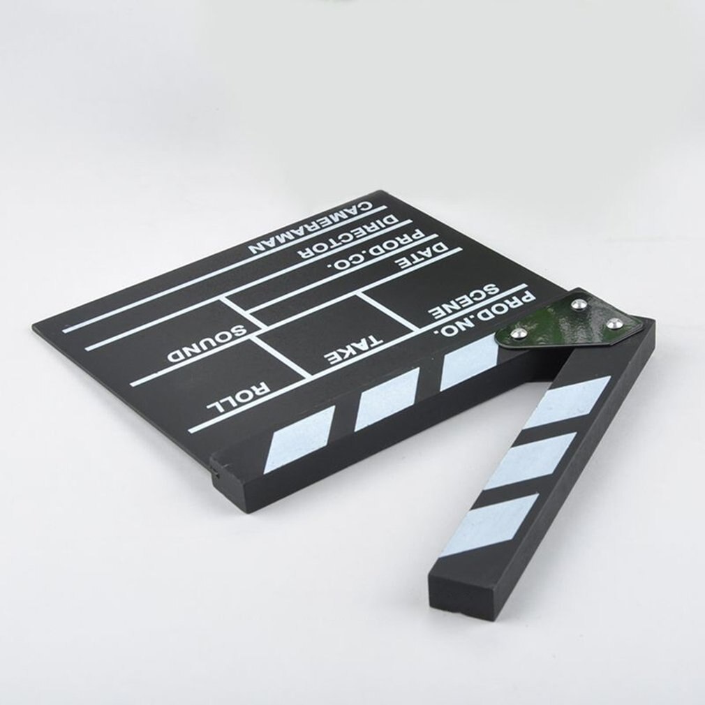 Director Video Acrylic Clapboard TV Film Movie Clapper Board Slate with Color Sticks 20*20cm