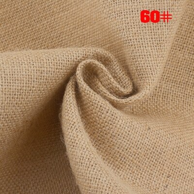 ShuanShuo 30 #-80 # tela de yute saco de lino tela para trabajo manual DIY, bolsas de almacenamiento decoración de Navidad 160*50cm: 60