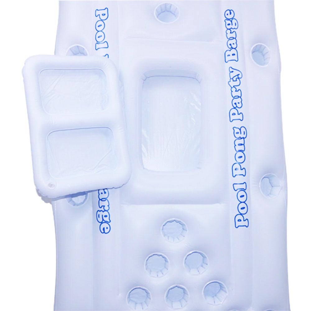 JIAINF Inflatable White 28 holes drinks float rectangle swimming float cup holder party toys water mattress for drinks cups