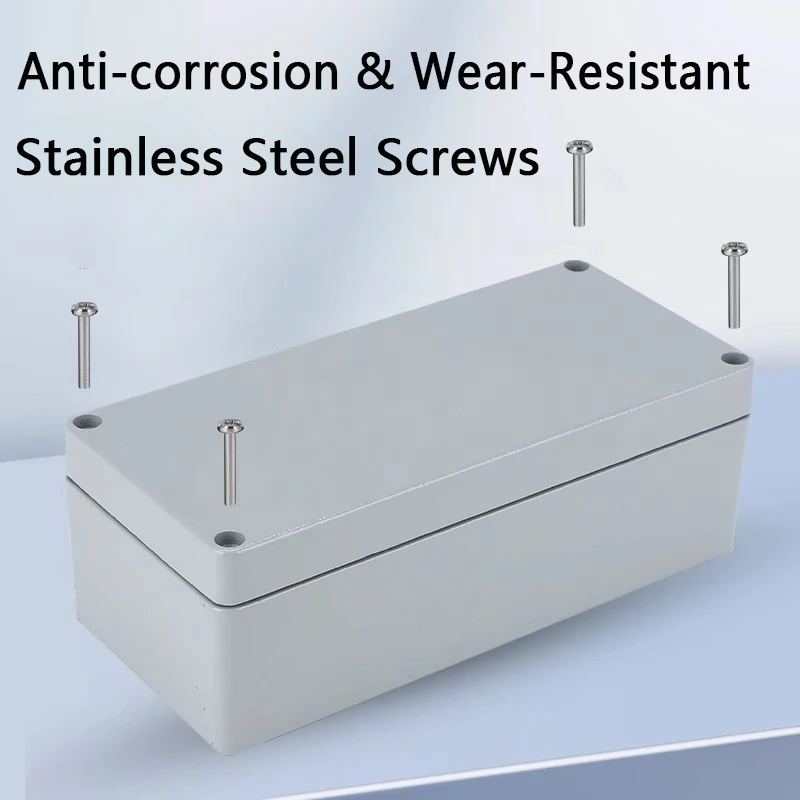 Boîtier en aluminium extérieur IP67 boîtier électrique étanche extérieur scellé projet boîtier d'instrument boîte de jonction industrielle