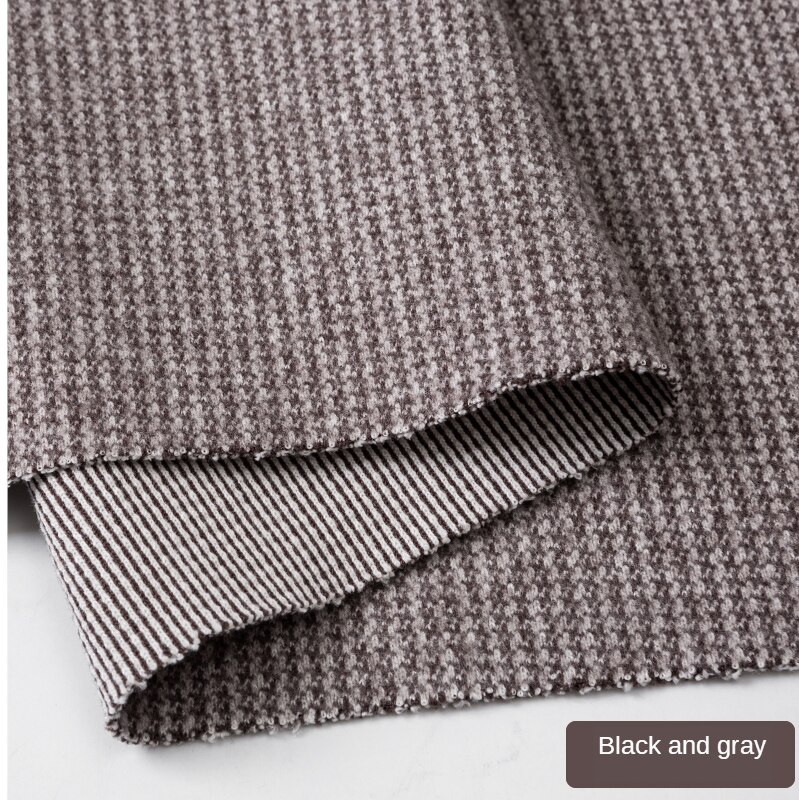 50CM * 150CM/Piece, Autumn And Winter Thick Woolen Plaid Cloth, Wool Cashmere Wool Thousands of Birds Cloth, DIY Clothing Fabric: 6
