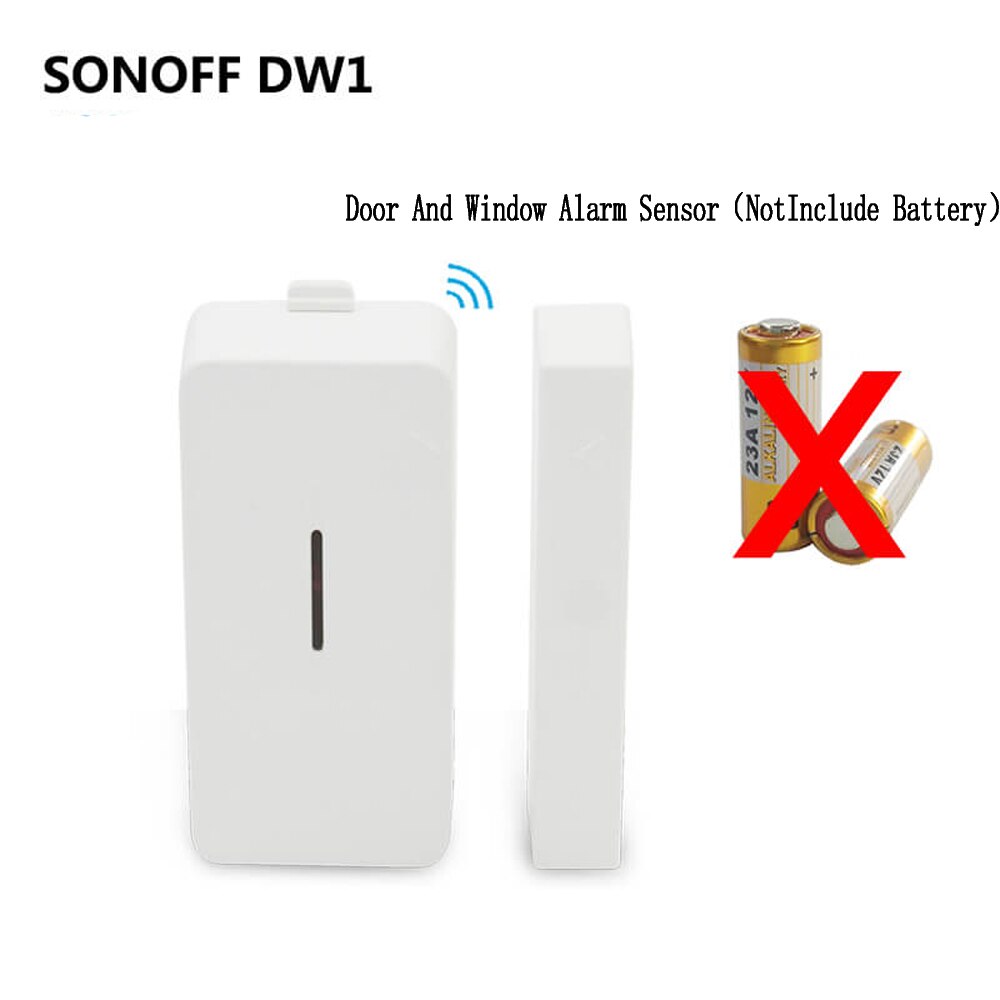 Sonoff rf bridge 433+ pir 2 sensor + dw1 dør- og vinduesalarmsensor smart hjemmeautomatisering fungerer sikkerhedsalarmsystem med alexa: Dwi