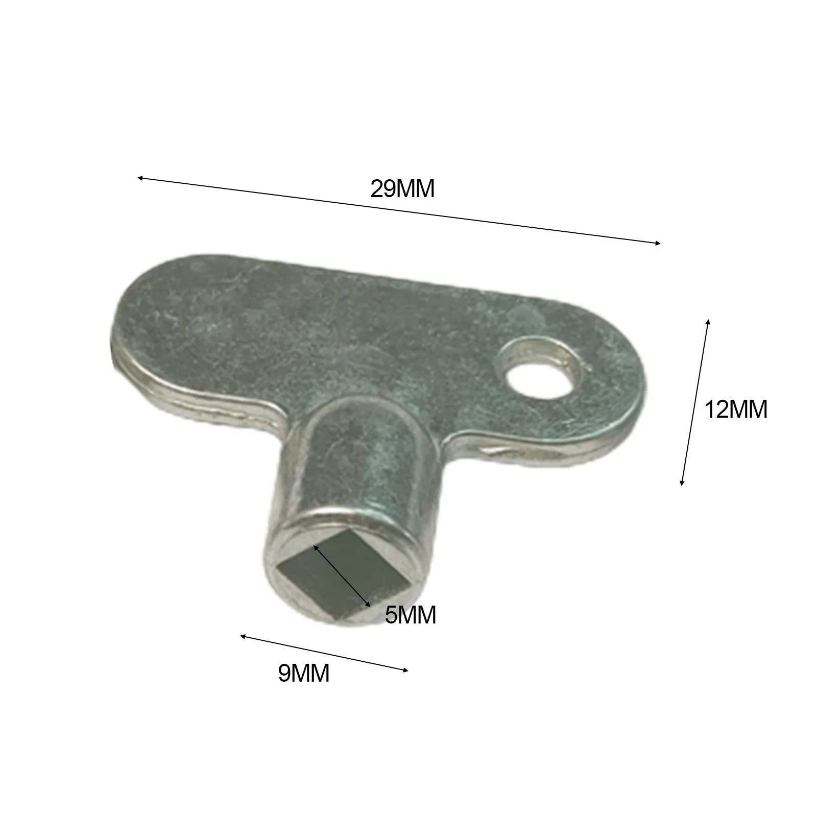 2PCS Kühler Auslass Ventil Schlüssel Zink-legierung Platz 5 × 5mm Kühlung Pneumatische Ventil Schlüssel Air Vent zentrale Heizung Schlüssel