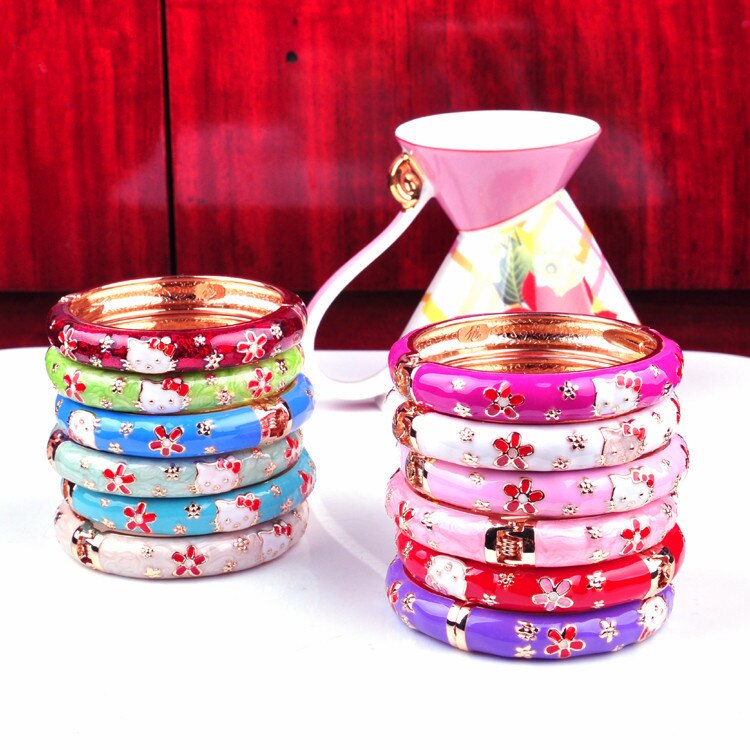 Bracelet cloisonné 10 pièces Bracelet enfant bande dessinée Bracelet glacé