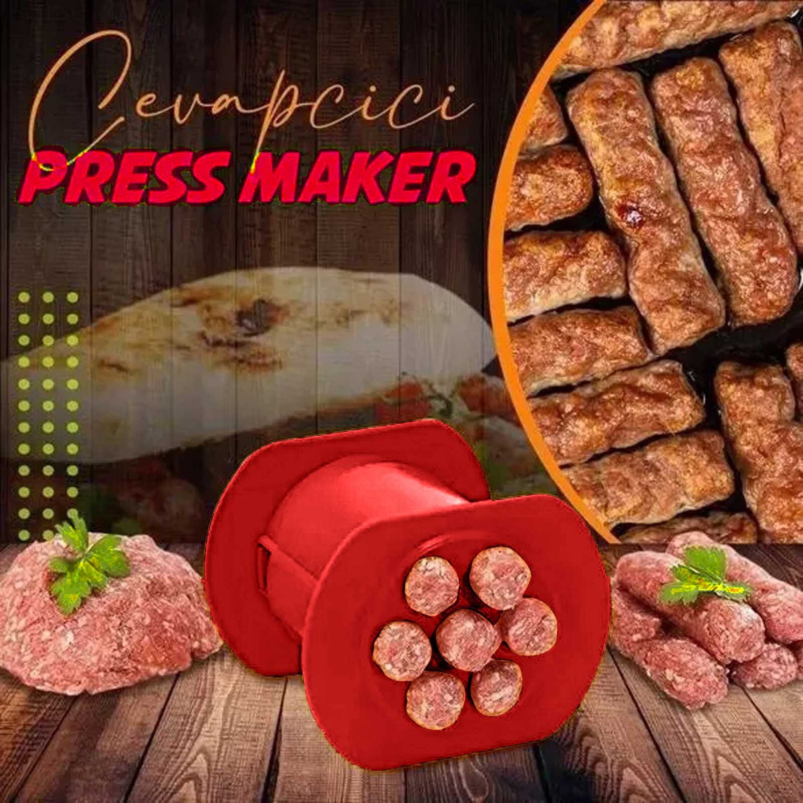 Outils de volaille de viande Cevapcici presse fabricant manuel saucisse fabricant de viande remplisseur Machine à main cuisine Gadgets outils