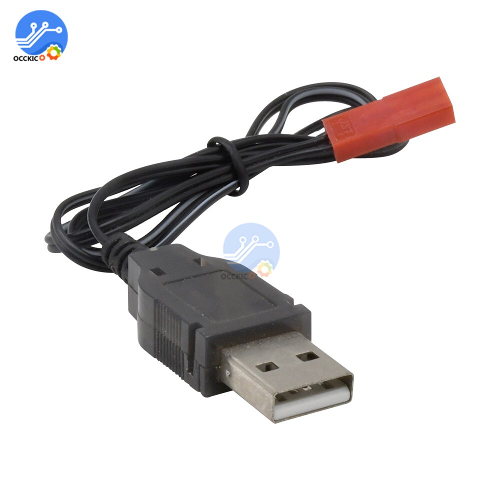 3.7V 500mA Uitgang 1S Lipo Lithium Batterij Usb-kabel Lader Rood JST Vrouwelijke Hoofd