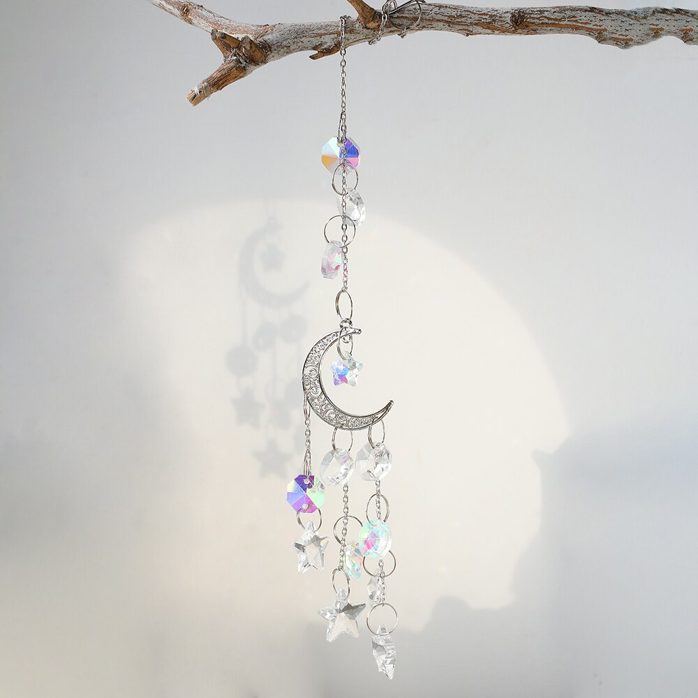 Attrape-Soleil Cristal Suspendu | 2 Pièces Prismes Arc-en-Ciel | Décoration Fenêtre, Jardin, Mariage | Effet Lumière Naturelle