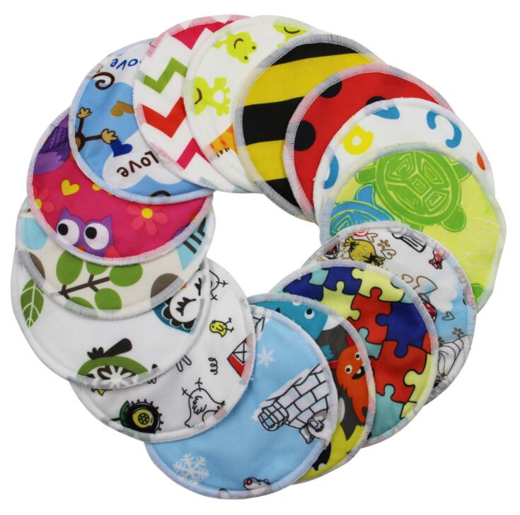 Bamboo Breast Pad Nursing Pads For Mum Waterproof Washable Feeding Pad Bamboo Reusable Breast Pads: Default Title