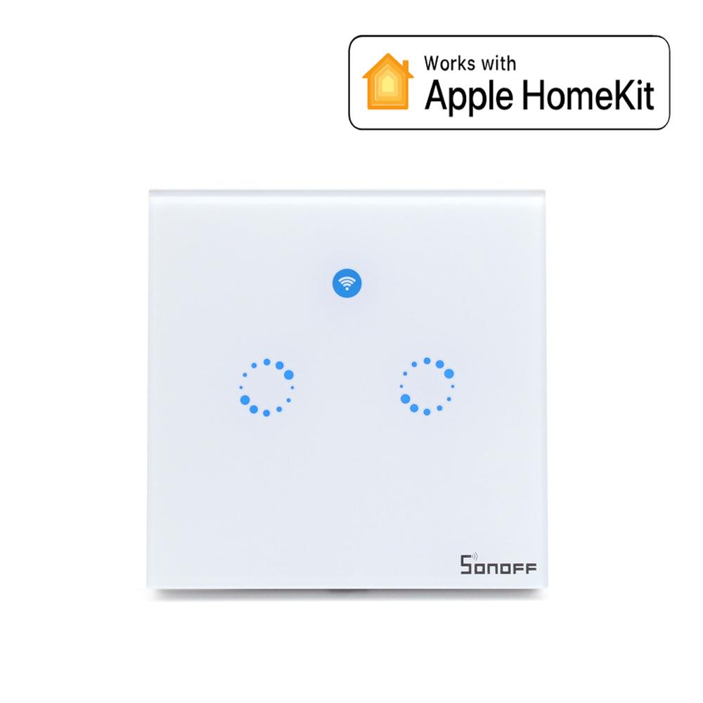 WiFi Smart Touch Panel Light ON/OFF Wall Switch Work with Apple HomeKit APP for Home Control
