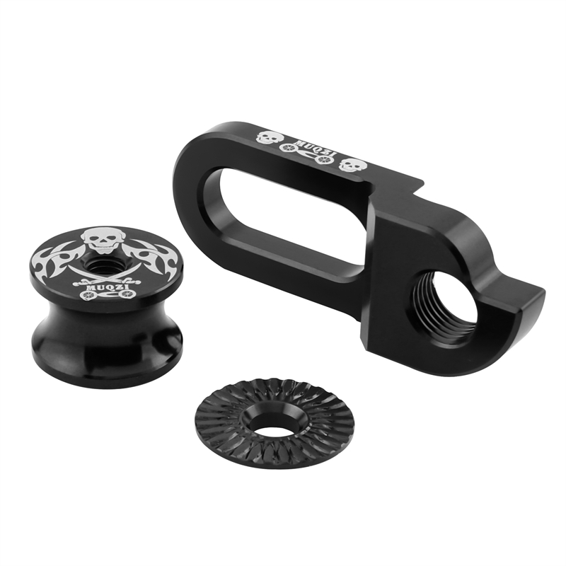 MUQZI cadre de vélo dérailleur arrière cintre Extension queue crochet cintre 99% universel adaptateur d'extension vtt pièces de vélo de route: Black
