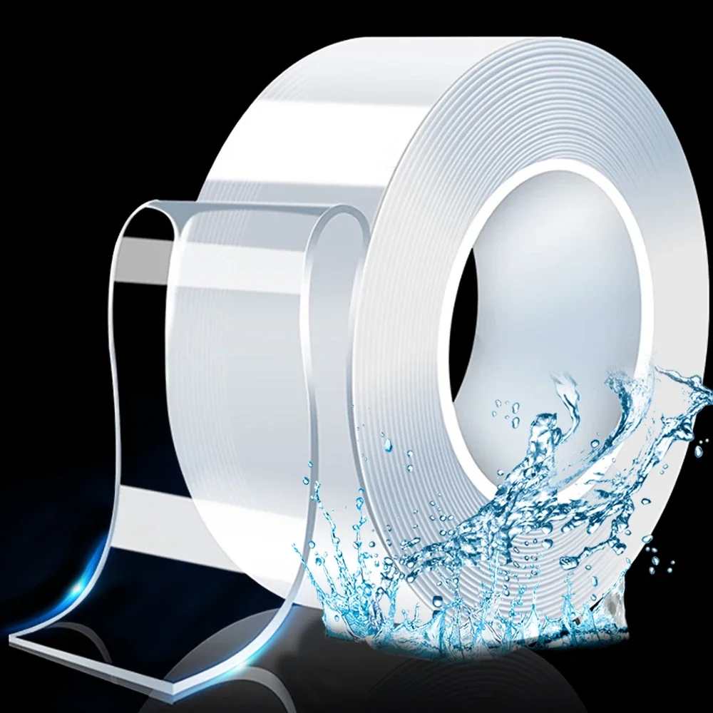 1M Transparante Dubbelzijdige Tape Herbruikbare Waterdichte Zelfklevende Nano Tape Multifunctionele Wasbare Keuken Badkamer Decoratie Tape